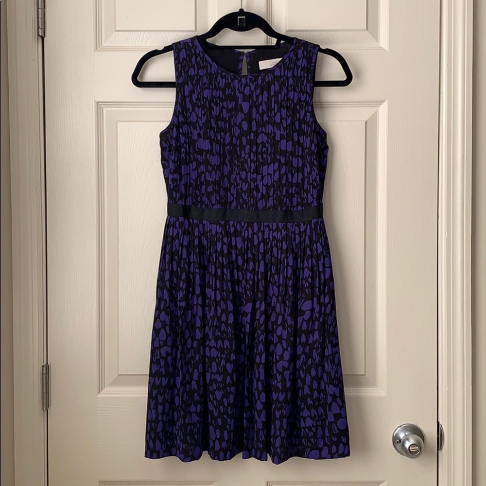 Purple and black Ann Taylor Loft Dress